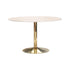 Kella Round Dining Table Natural Marble and Gold 192061