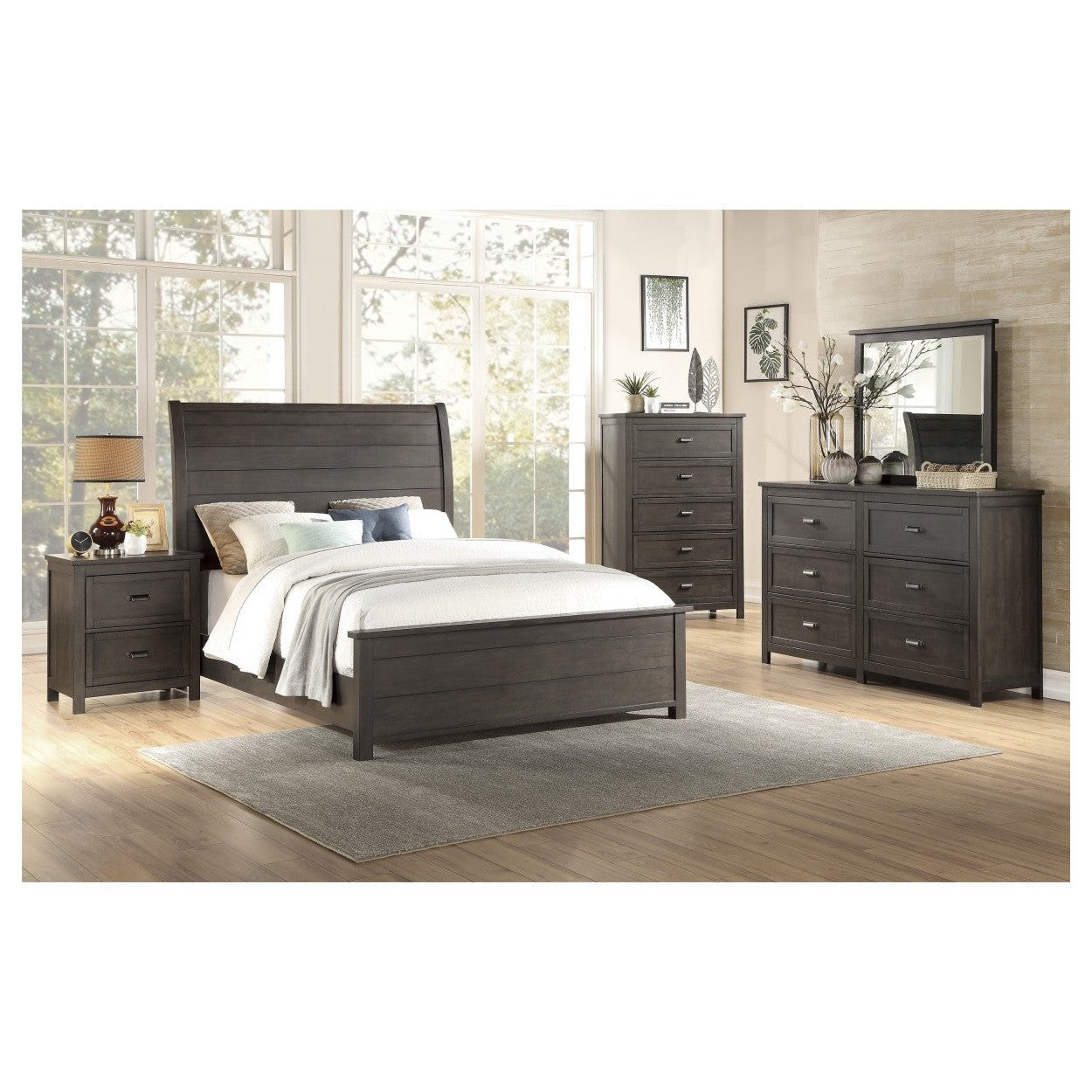 (3) California King Sleigh Bed 1923K-1CK*