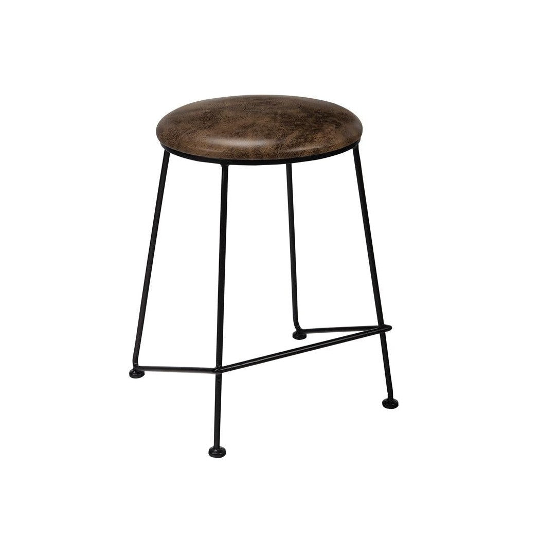 Floyd Counter Height Stool Saddle and Dark Gunmetal 192538