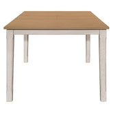 Kirby Rectangular Dining Table with Butterfly Leaf Natural and Rustic Off White 192691