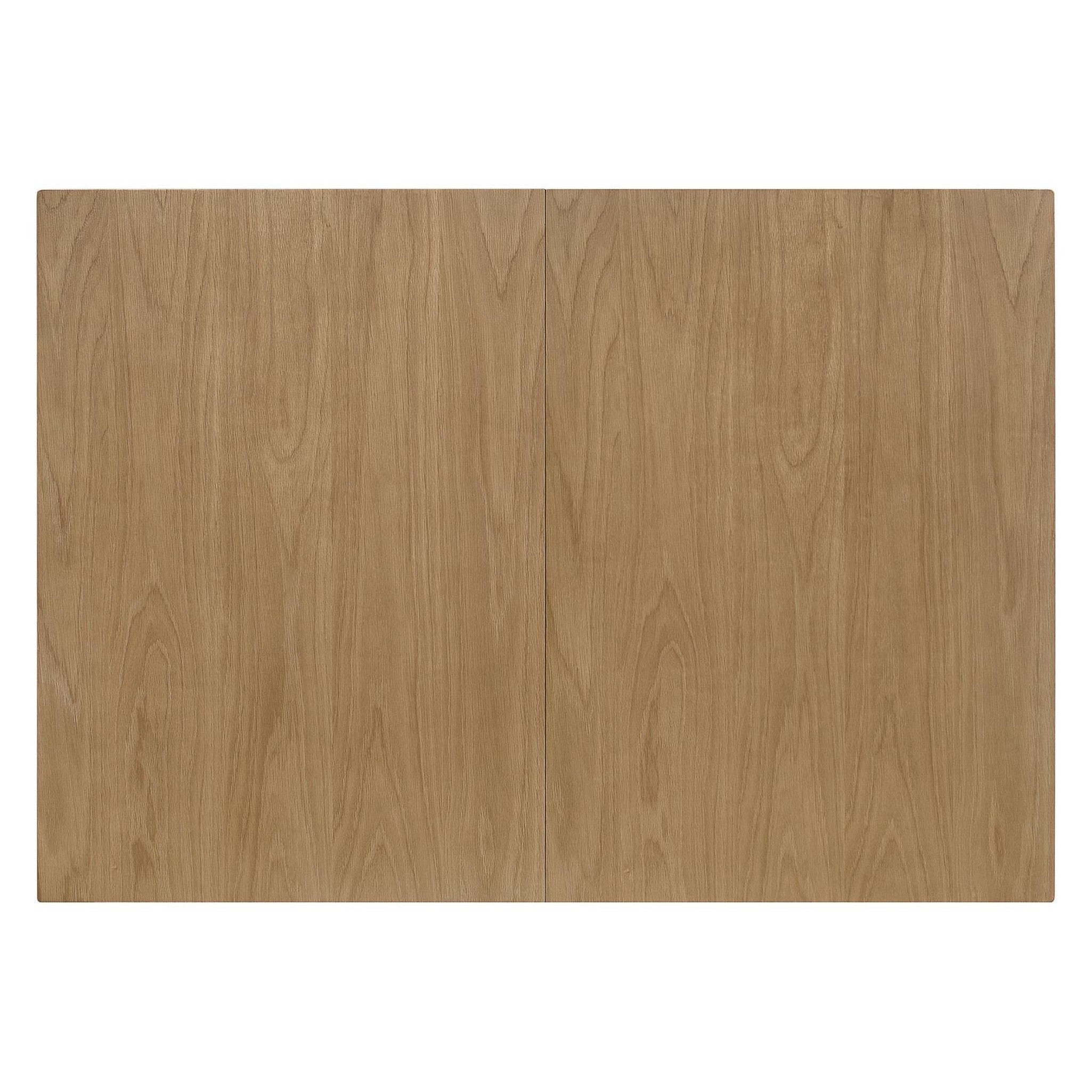 Kirby Rectangular Dining Table with Butterfly Leaf Natural and Rustic Off White 192691