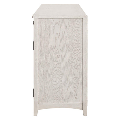 Kirby 3-drawer Rectangular Server with Adjustable Shelves Natural and Rustic Off White 192695