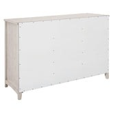 Kirby 3-drawer Rectangular Server with Adjustable Shelves Natural and Rustic Off White 192695