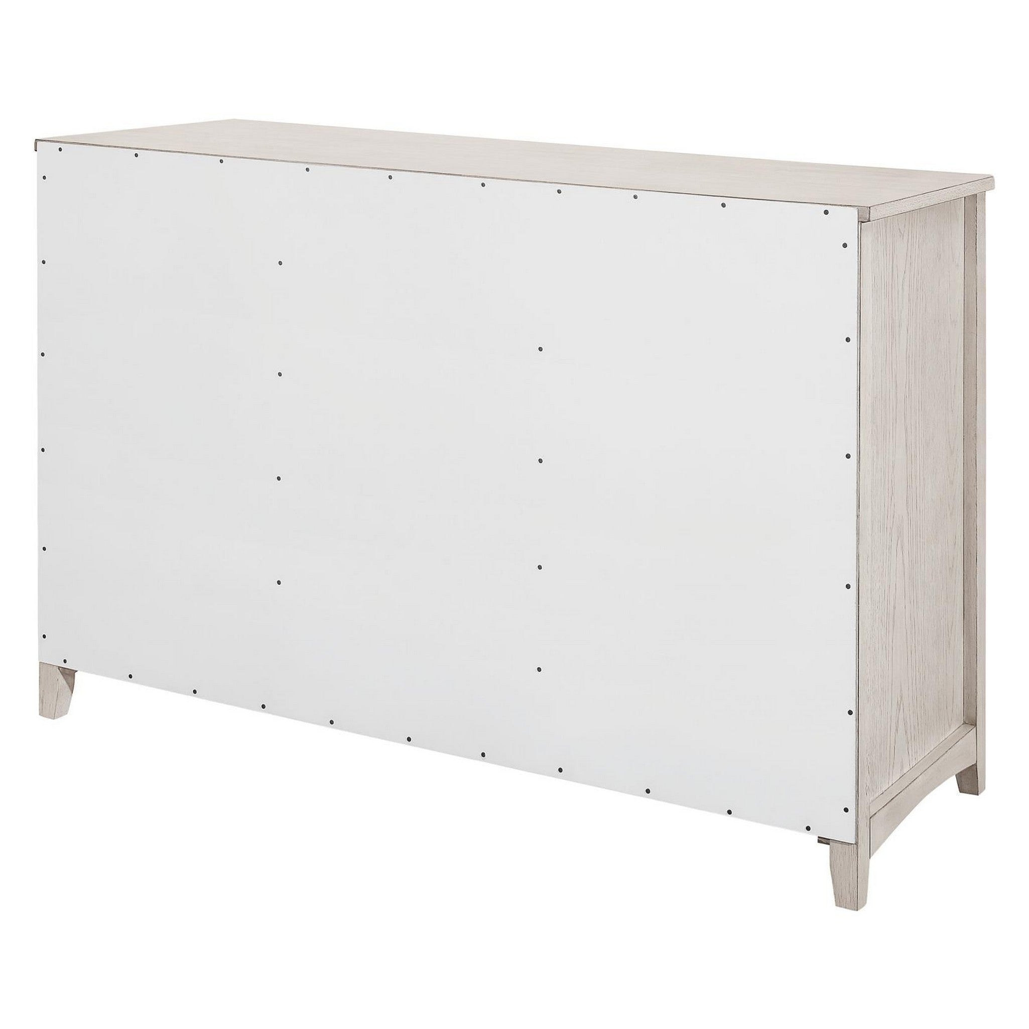 Kirby 3-drawer Rectangular Server with Adjustable Shelves Natural and Rustic Off White 192695