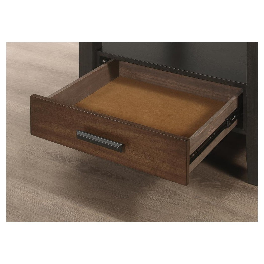 Sanford Round Counter Height Table with Drop Leaf Cinnamon and Espresso 192728