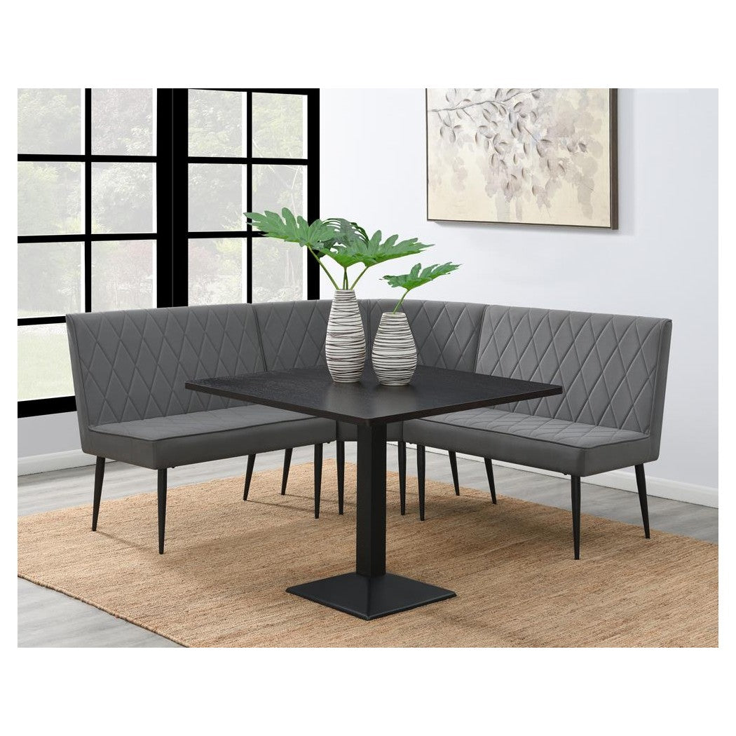 Moxee Upholstered Tufted Corner Bench Grey 193495CB