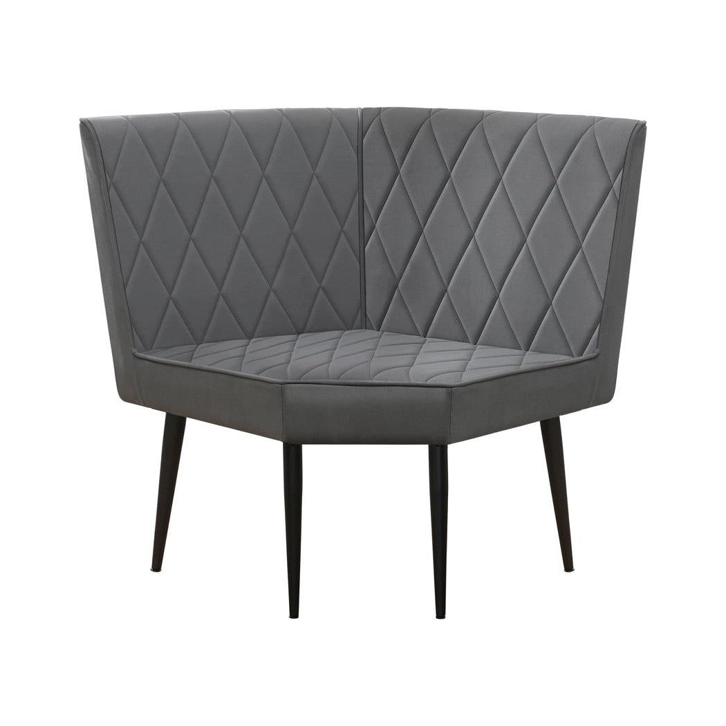 Moxee Upholstered Tufted Corner Bench Grey 193495CB