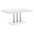 Brooklyn Rectangular Dining Table White High Gloss and Chrome 193811