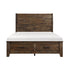 (3) QN BED W/ FTBD STRG, ALL SOLID RUBBERWD 1957-1*