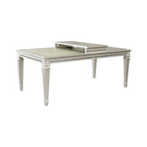DINING TBL, 18" LF, ACRYLIC, SILVER 1958-96