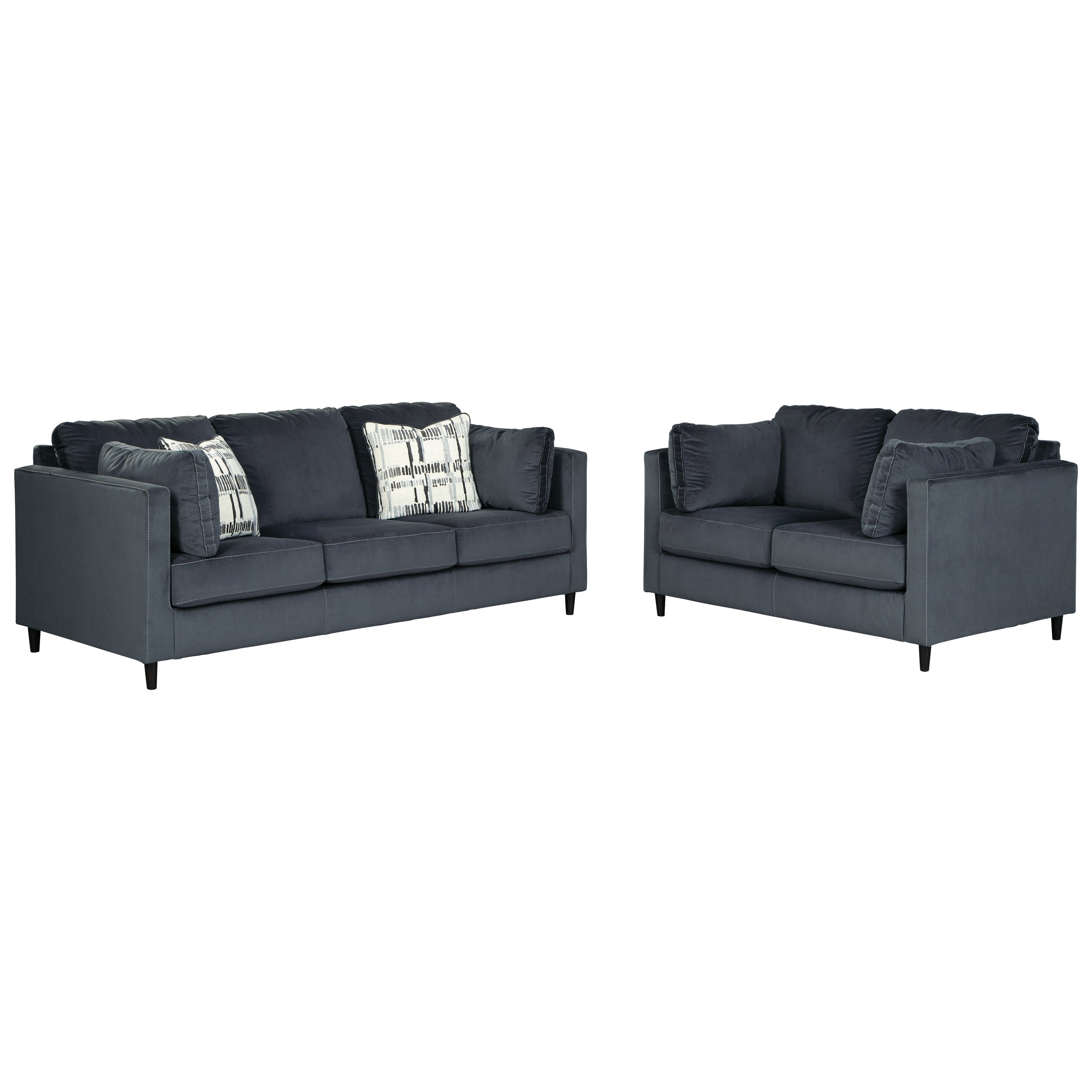 Kennewick Sofa and Loveseat Ash-19803U1