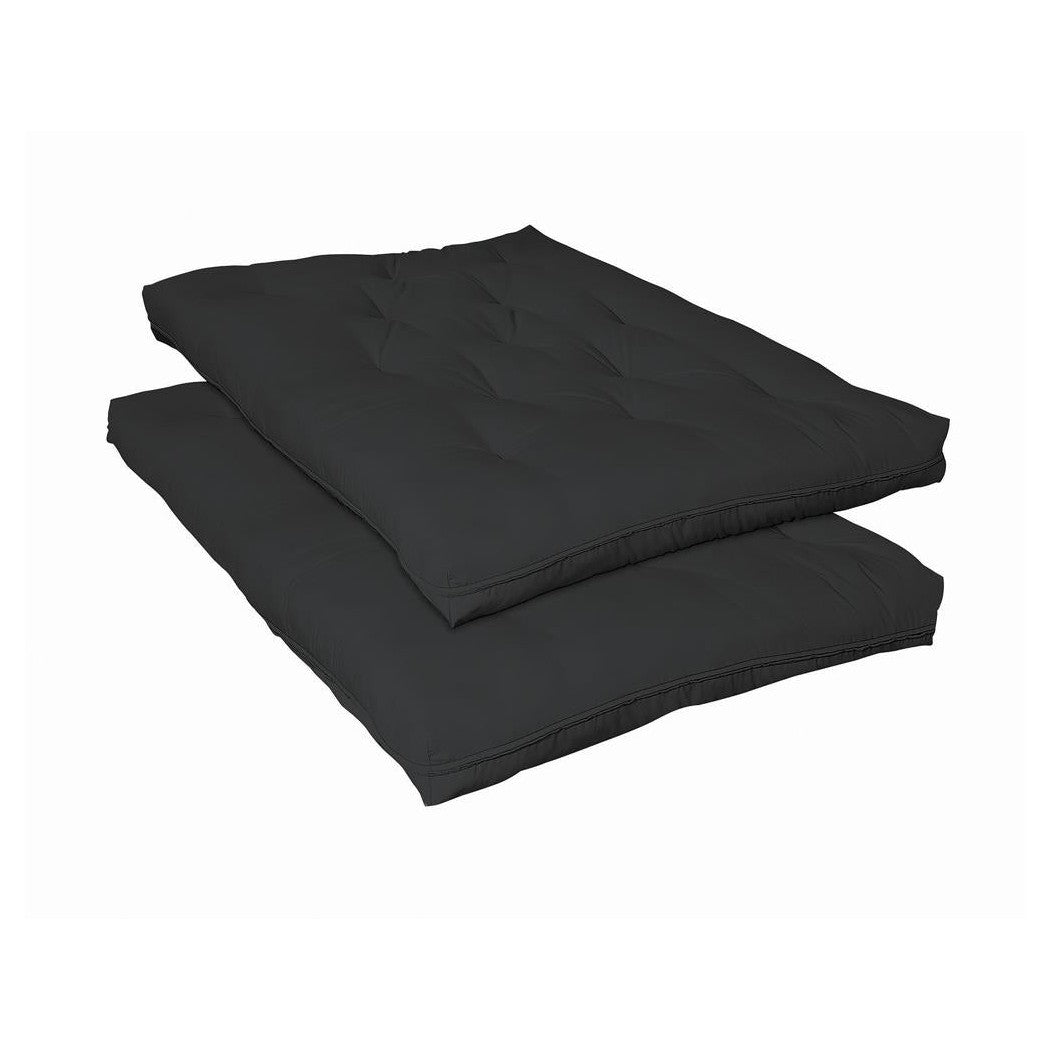 7.5&quot; Deluxe Innerspring Futon Pad Black 2005IS