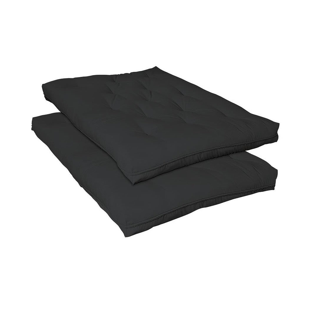 7.5&quot; Deluxe Innerspring Futon Pad Black 2005IS