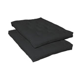 7.5" Deluxe Innerspring Futon Pad Black 2005IS