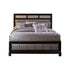 Barzini Eastern King Upholstered Bed Black and Grey 200891KE