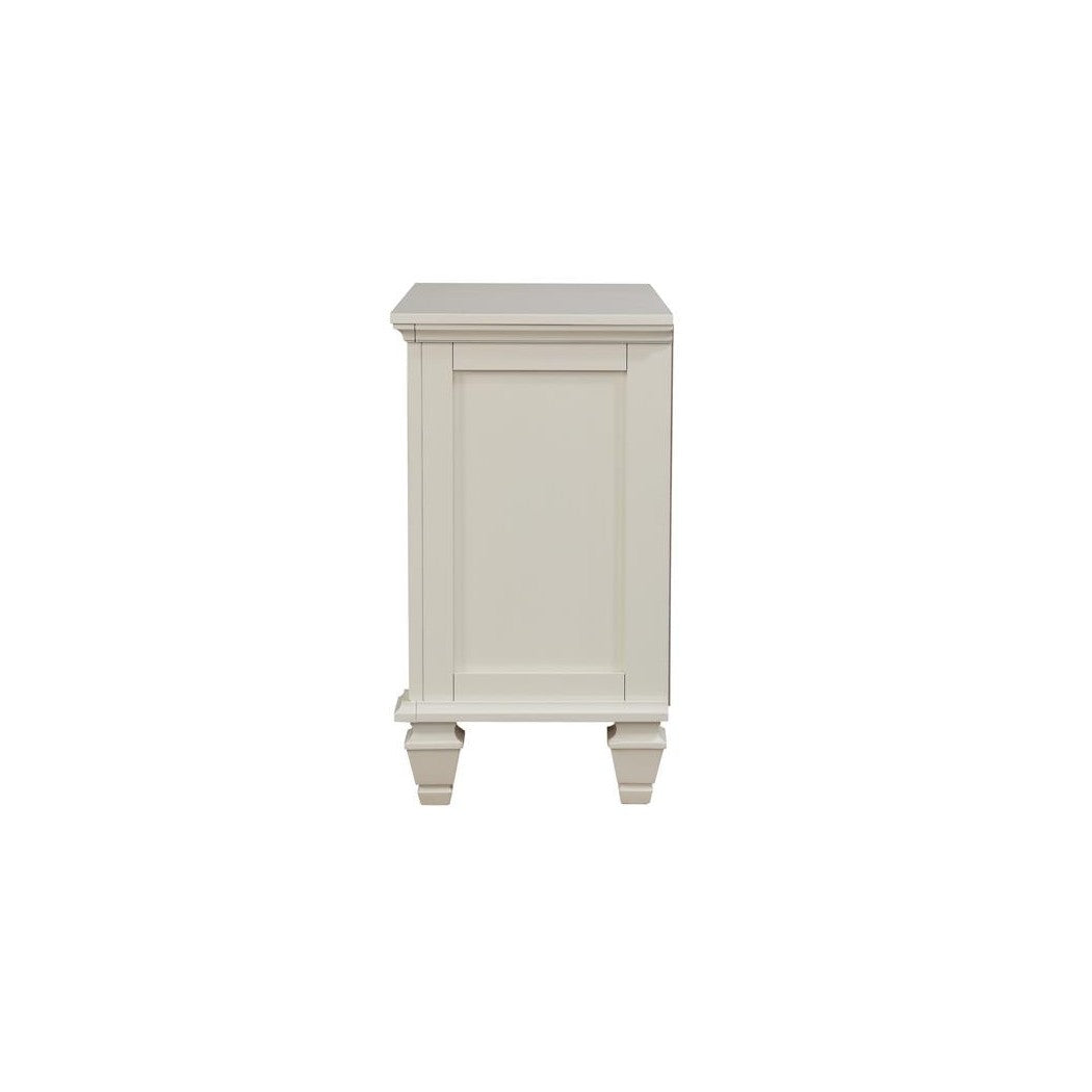 Sandy Beach 3-drawer Nightstand White 201302