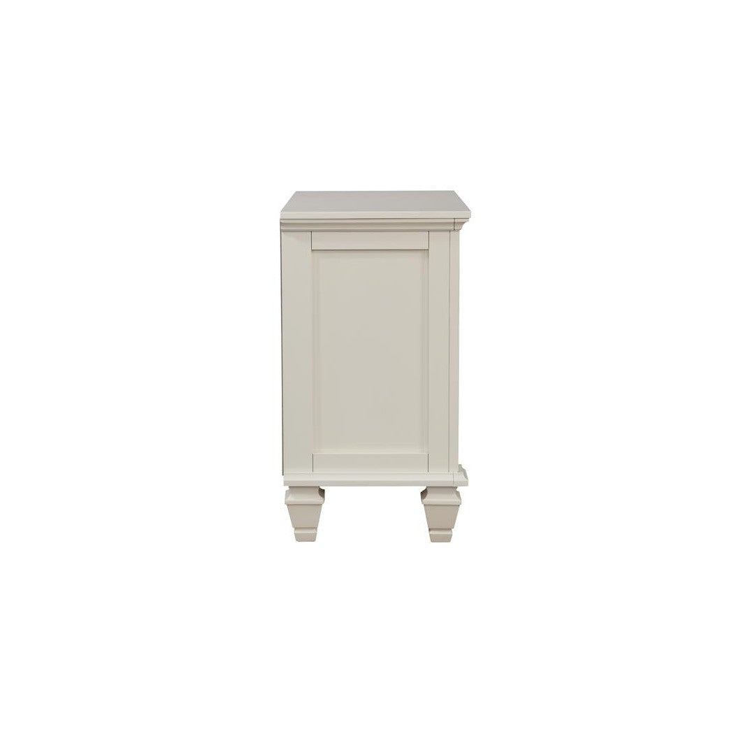 Sandy Beach 3-drawer Nightstand White 201302