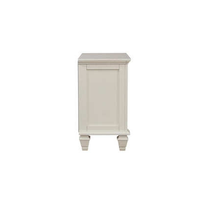 Sandy Beach 3-drawer Nightstand White 201302