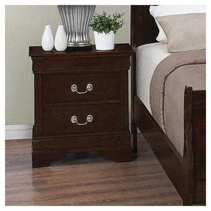 Louis Philippe 2-drawer Nightstand Cappuccino 202412