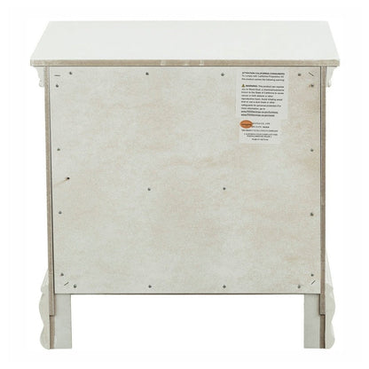 NIGHT STAND, WHITE FIN. 2039W-4