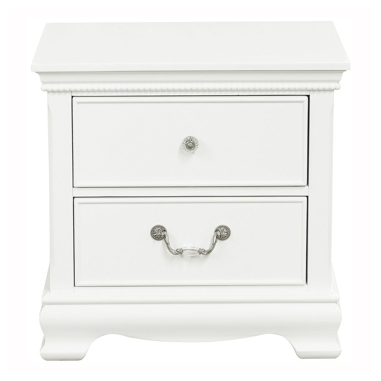 NIGHT STAND, WHITE FIN. 2039W-4