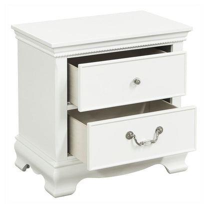 NIGHT STAND, WHITE FIN. 2039W-4