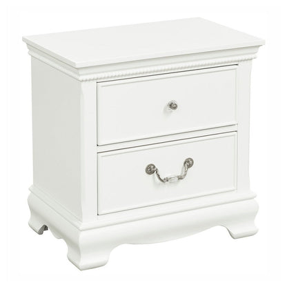 NIGHT STAND, WHITE FIN. 2039W-4