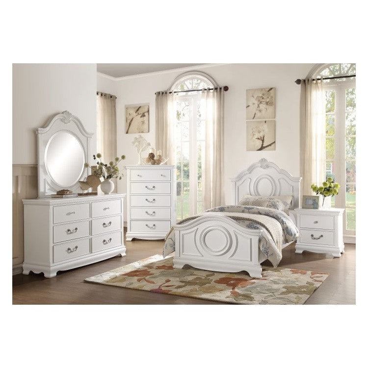 (3) TWIN BED, WHITE FIN. 2039TW-1*