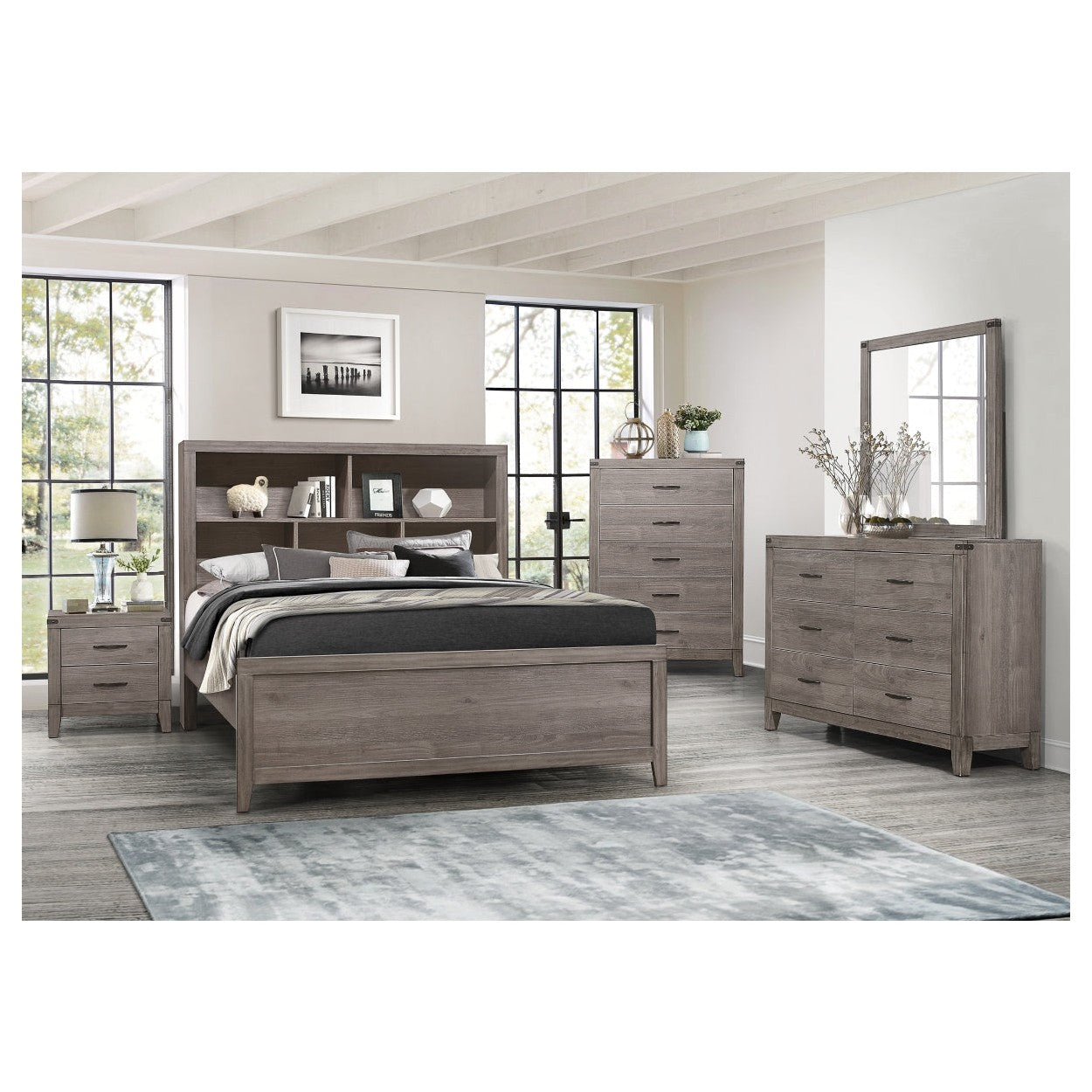 (3) Full Platform Bed 2042NBF-1*