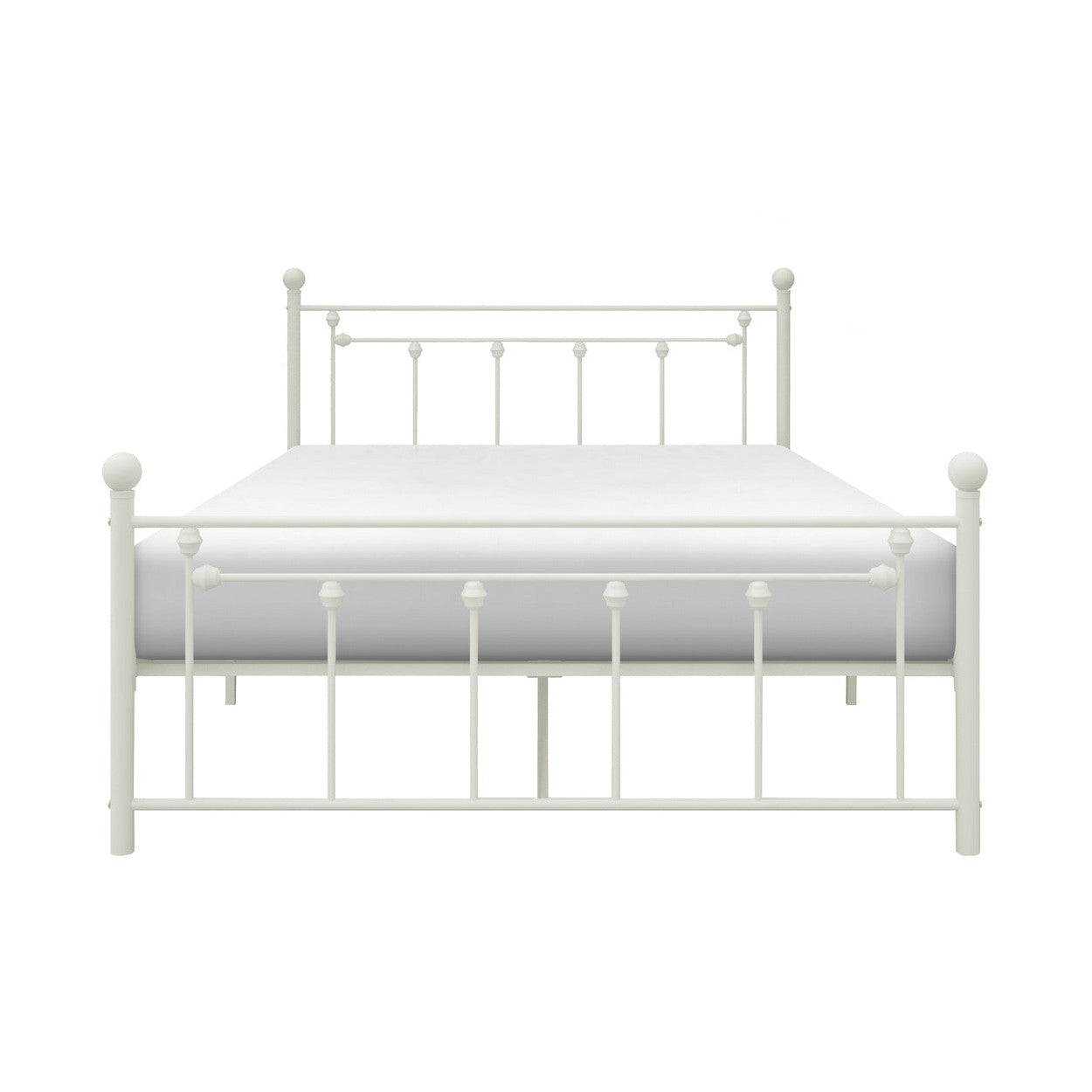 FULL METAL PLFM BED, WHITE 2048FW-1