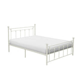 FULL METAL PLFM BED, WHITE 2048FW-1