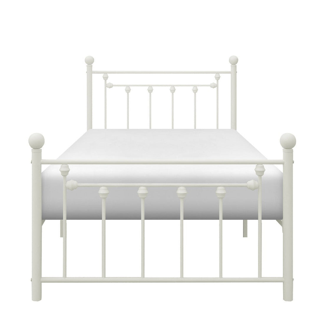 TWIN METAL PLFM BED, WHITE 2048TW-1