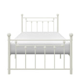 TWIN METAL PLFM BED, WHITE 2048TW-1