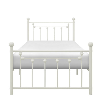 TWIN METAL PLFM BED, WHITE 2048TW-1