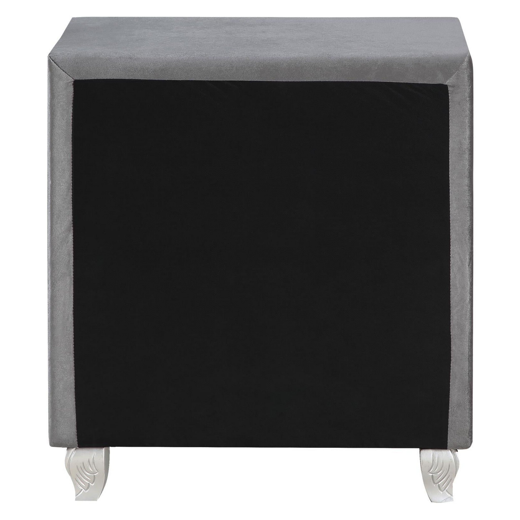Deanna 2-drawer Rectangular Nightstand Grey 205102