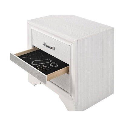 Miranda 2-drawer Nightstand Tray White 205112