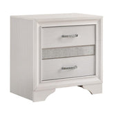 Miranda 2-drawer Nightstand Tray White 205112