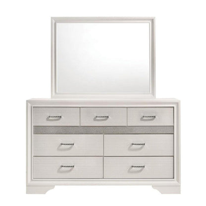 Miranda Rectangular Mirror White 205114