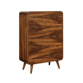 Robyn 5-drawer Chest Dark Walnut 205135