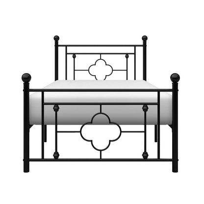 TWIN METAL PLFM BED, BLK 2051TBK-1