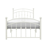 TWIN METAL PLFM BED, WHITE 2052TW-1
