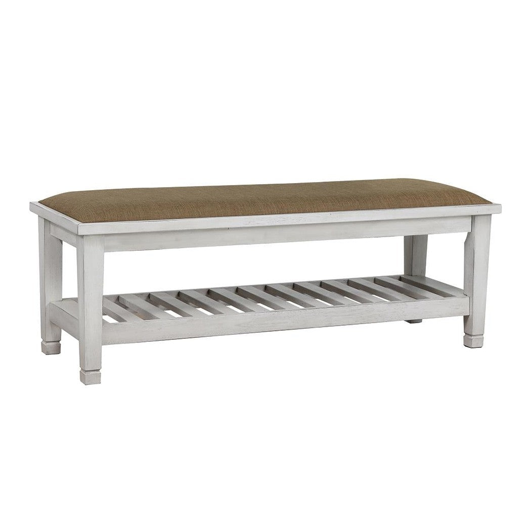 Franco Bench Brown and Antique White 205337