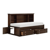 (2) Twin Lounge Storage Bed, Espresso 2058CPRT-1*
