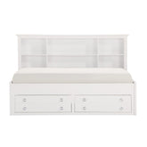 (2) Full Lounge Storage Bed, White 2058WHPRF-1*