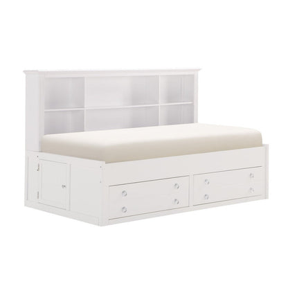 (2) Full Lounge Storage Bed, White 2058WHPRF-1*