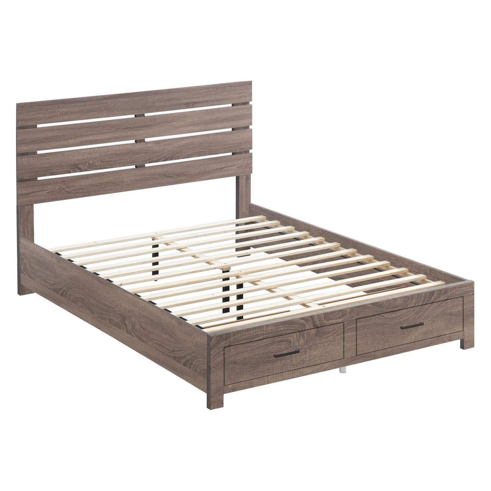 Brantford Eastern King Storage Bed Barrel Oak 207040KE