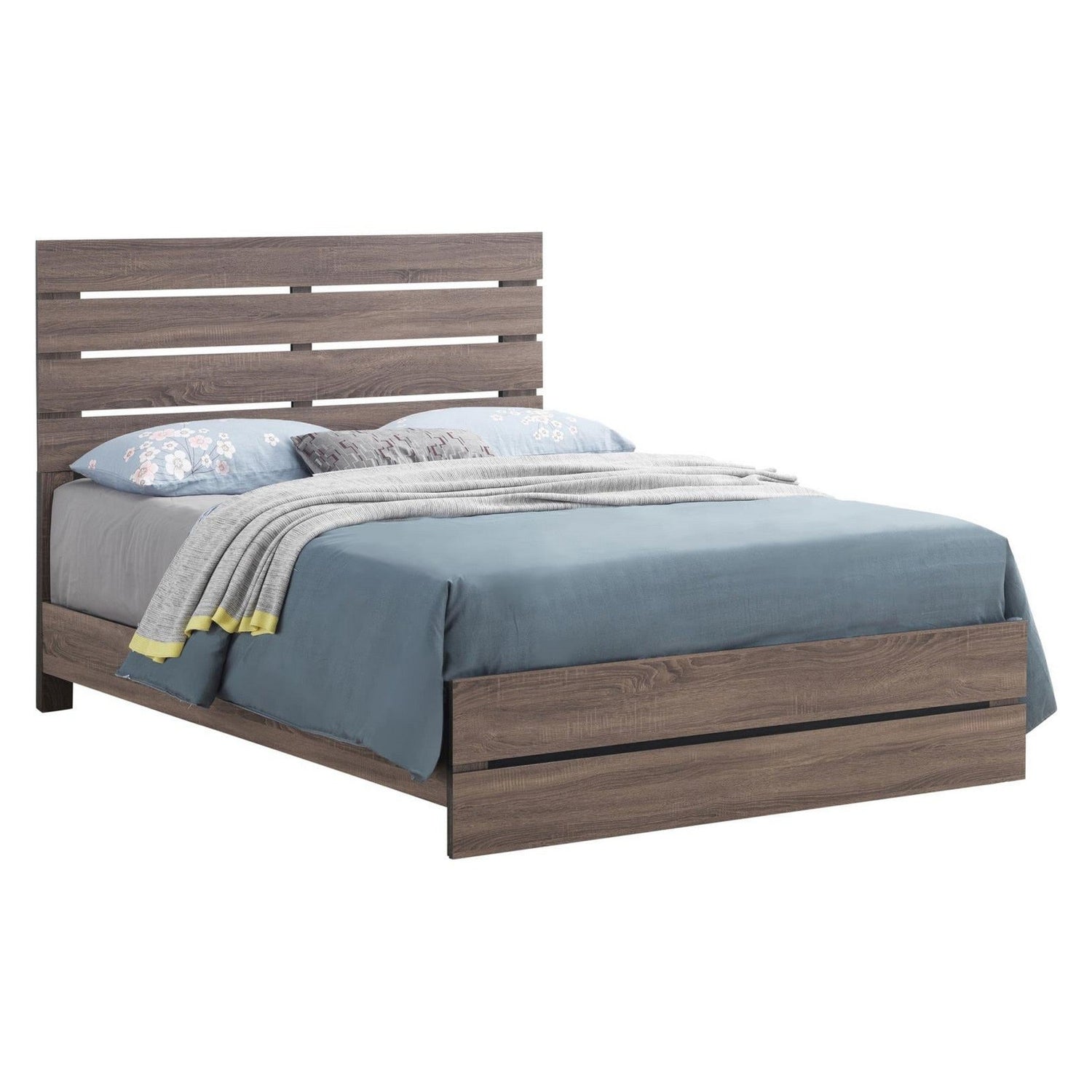 Brantford Eastern King Panel Bed Barrel Oak 207041KE