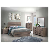 Brantford Queen Panel Bed Barrel Oak 207041Q