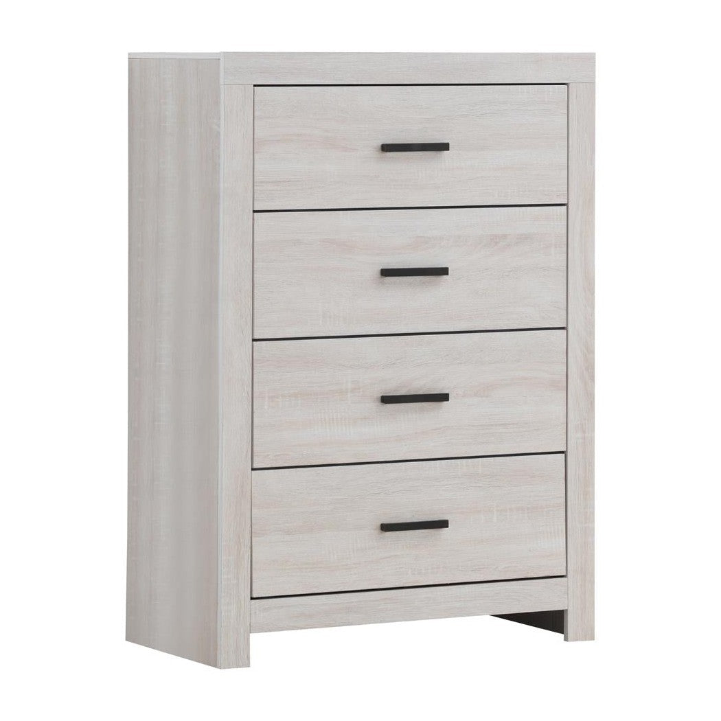 Brantford 4-drawer Chest Coastal White 207055