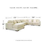 Lindyn 6-Piece Sectional with Chaise Ash-21104S11